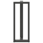 vidaXL Pieds de table de bar en T  2 pièces  anthracite  50 x 35 x (100-101) cm  acier