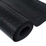 vidaXL Tapis de sol Noir 1 5 x 4 m Caoutchouc