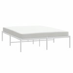vidaXL Cadre de lit métal blanc 140x200 cm
