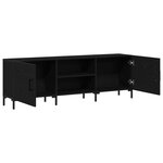 Meuble TV vidaXL Noir Chêne 150x30x50 cm Bois d'ingénierie