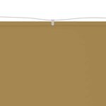 vidaXL Auvent vertical Beige 140x1200 cm Tissu oxford