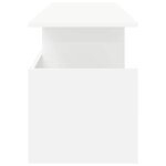 vidaXL Meuble TV Blanc 102 x 35 x 45 cm Bois d'ingénierie