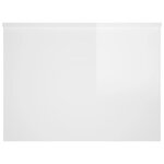 vidaXL Table basse Blanc brillant 80x55 5x41 5 cm Bois d'ingénierie