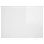 vidaXL Table basse blanc brillant 80x55 5x41 5 cm bois d'ingénierie