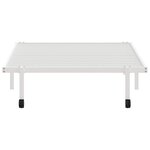 vidaXL Cadre de lit sans matelas pliable blanc 100x190 cm acier