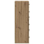 vidaXL Haut Armoire Chêne artisanal 35 x 37 x 109 cm Bois d'ingénierie