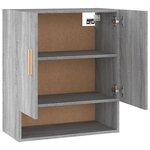 vidaXL Armoire murale Sonoma gris 60x31x70 cm Bois d'ingénierie