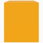 vidaXL Meuble TV jaune moutarde 67x39x44 cm acier