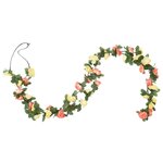 vidaXL Guirlandes de fleurs de Noël 6 Pièces rouge vif 250 cm