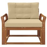 vidaXL Sofa de milieu extérieur Naturel