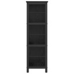 vidaXL Étagère Chêne noir 102 x 32 x 104 5 cm Bois d'ingénierie