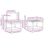 vidaXL Ensemble de canapés d'extérieur 9 Pièces Blanc et anthracite