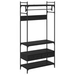 vidaXL Armoire Chêne noir 89 x 39 x 184.5 cm Bois d'ingénierie