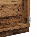 vidaXL Miroir de salle de bain LED Bois Ancien 40 x 37 x 8.5 cm