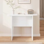 vidaXL Table console Blanc brillant 93 x 40 x 75 cm Bois d'ingénierie