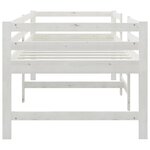 vidaXL Cadre de lit sans matelas blanc 90x200 cm bois de pin massif
