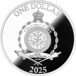 Pièce de monnaie en Argent 1 Dollar g 31.1 (1 oz) Millésime 2025 NAZAR EYE
