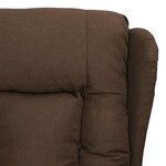 vidaXL Fauteuil de massage Marron Tissu