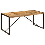 vidaXL Table de salle à manger Bois de manguier brut 180 cm