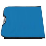 vidaXL Tapis de plage pliables 2 Pièces Acier et tissu Bleu