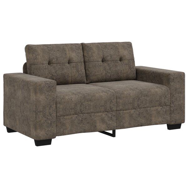 Canapé love seat vidaXL gris foncé 120 cm en simili cuir