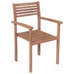 Vidaxl chaises de jardin 4 pièces avec coussins taupe bois de teck solide