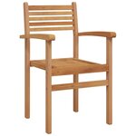 vidaXL Chaise 8 pc Marron Bois de teck massif