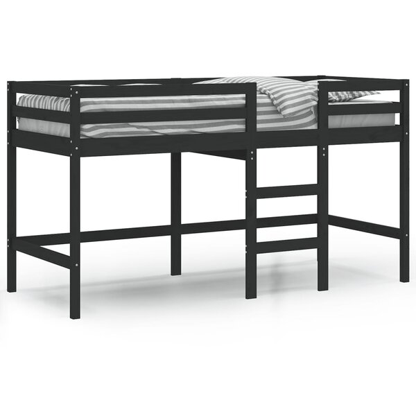 vidaXL Lit mezzanine enfants échelle 90x200 cm bois pin massif