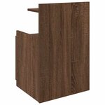 vidaXL Tables de chevet 2 pièces avec 2 tiroirs Chêne brun 40 x 36 5 x 62 cm