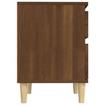 vidaXL Tables de chevet 2 Pièces Chêne marron 40x35x50 cm