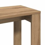 vidaXL Tables gigognes 3 Pièces chêne artisanal bois d'ingénierie