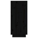 vidaXL Buffets 2 Pièces Noir 31 5x34x75 cm Bois massif de pin