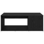 vidaXL Table Basse Chêne Noir 90x67x33 cm Bois d'Ingénierie