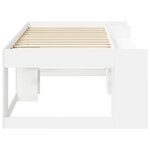 vidaXL Cadre de lit pour enfants avec rangement Blanc 75 x 190 cm