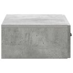 vidaXL Table d'appoint murale Gris béton 59 x 34 5 x 17 cm