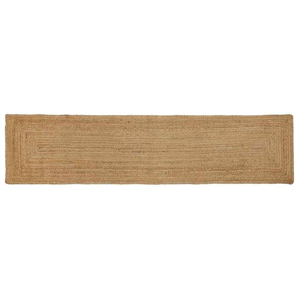 vidaXL Tapis de zone Beige 60 x 400 cm Jute