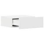 vidaXL Tables de chevet flottantes 2 Pièces Blanc bois d’ingénierie