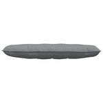 vidaXL Coussin de Dos Gris clair 140 x 19 x 50 cm tissu