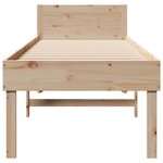 vidaXL Cadre de lit sans matelas 75x190 cm bois de pin massif