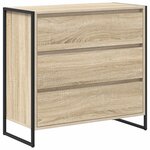 vidaXL Buffet avec tiroir Sonoma 79 x 36 x 75.5 cm Bois d'ingénierie