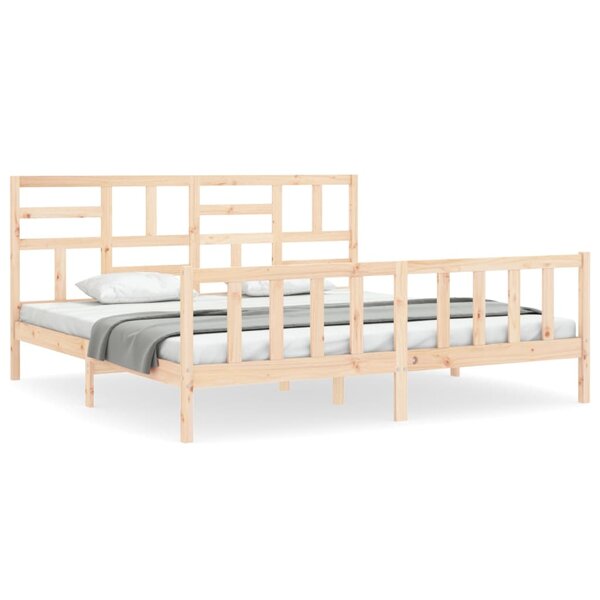 vidaXL Cadre de lit sans matelas 200x200 cm bois massif de pin