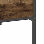 vidaXL Cadre de lit sans matelas chêne fumé 100x190 cm bois ingénierie
