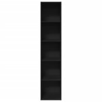 vidaXL Bibliothèque noir 40x30x189 cm bois d'ingénierie