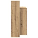 vidaXL Bureau d'ordinateur Chêne artisanal Bois d'ingénierie Standard