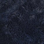 vidaXL Tapis shaggy à poils longs NAVARRA bleu marine 160x160 cm