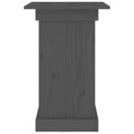 vidaXL Support à fleurs Gris 40x40x60 cm Bois de pin solide