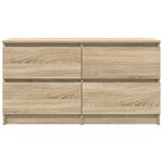 vidaXL Meuble TV chêne sonoma 100x35x54 cm bois d'ingénierie