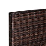 vidaXL Salon de jardin 10 Pièces avec coussins Résine tressée Marron