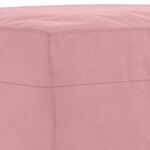 vidaXL Ensemble de canapés 4 Pièces avec coussins rose velours
