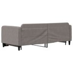 vidaXL Lit de jour avec lit gigogne taupe 90x200 cm tissu